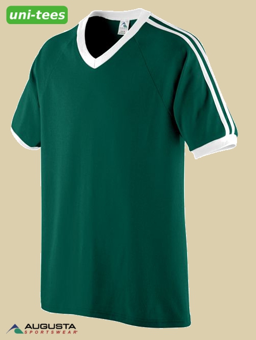 AUGUSTA SPORTSWEAR サッカーTシャツ 210 ダークグリーン/ホワイト