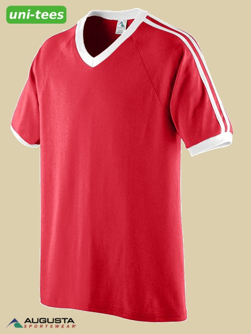 AUGUSTA SPORTSWEAR サッカーTシャツ 210 レッド/ホワイト