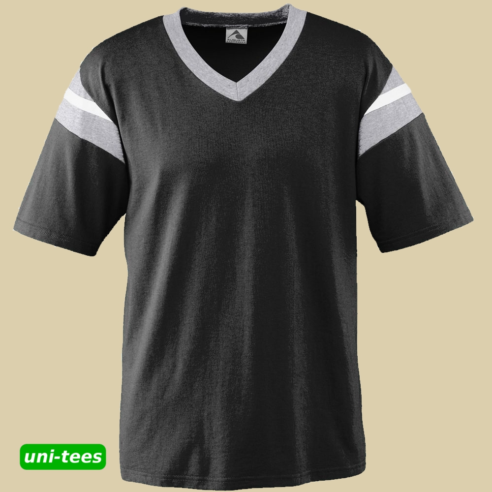 AUGUSTA SPORTSWEAR フットボールTシャツ ブラック/グレー