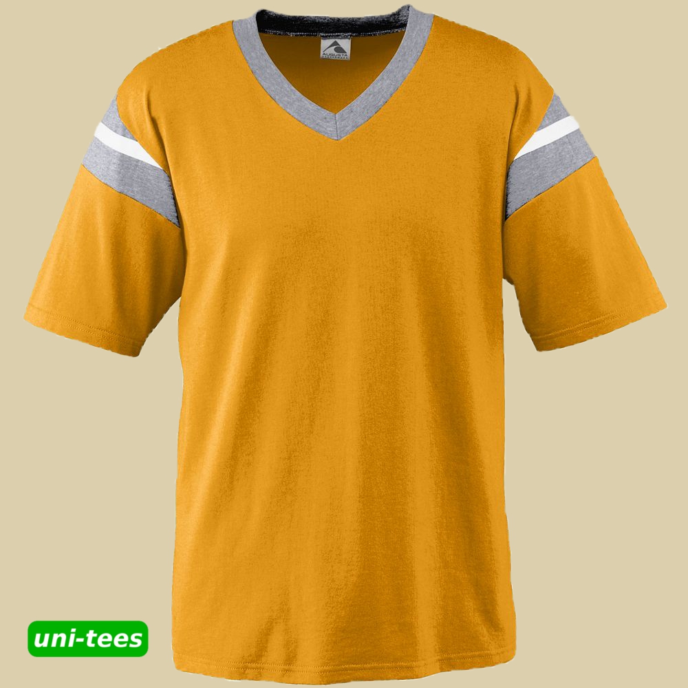 AUGUSTA SPORTSWEAR フットボールTシャツ ゴールド/グレー