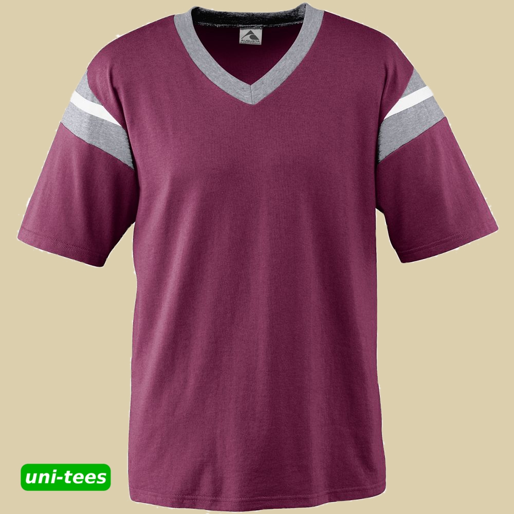 AUGUSTA SPORTSWEAR フットボールTシャツ　マルーン/グレー