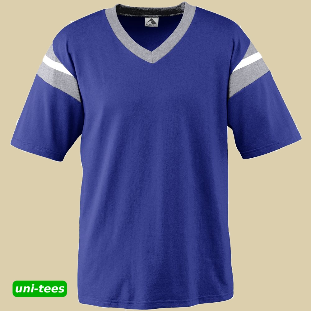 AUGUSTA SPORTSWEAR フットボールTシャツ パープル/グレー