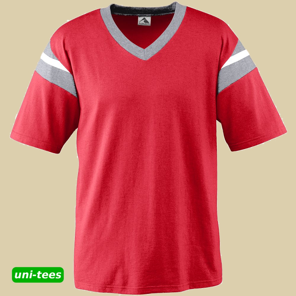 AUGUSTA SPORTSWEAR フットボールTシャツ レッド/グレー