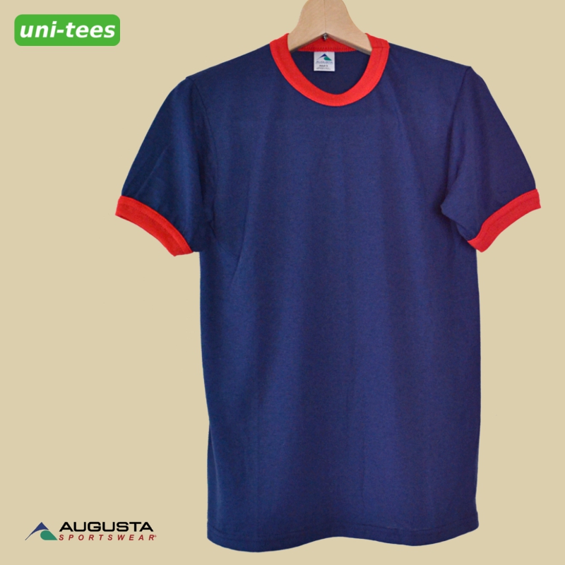 AUGUSTA SPORTSWEAR　リンガーTシャツ 710 ネイビー/レッド