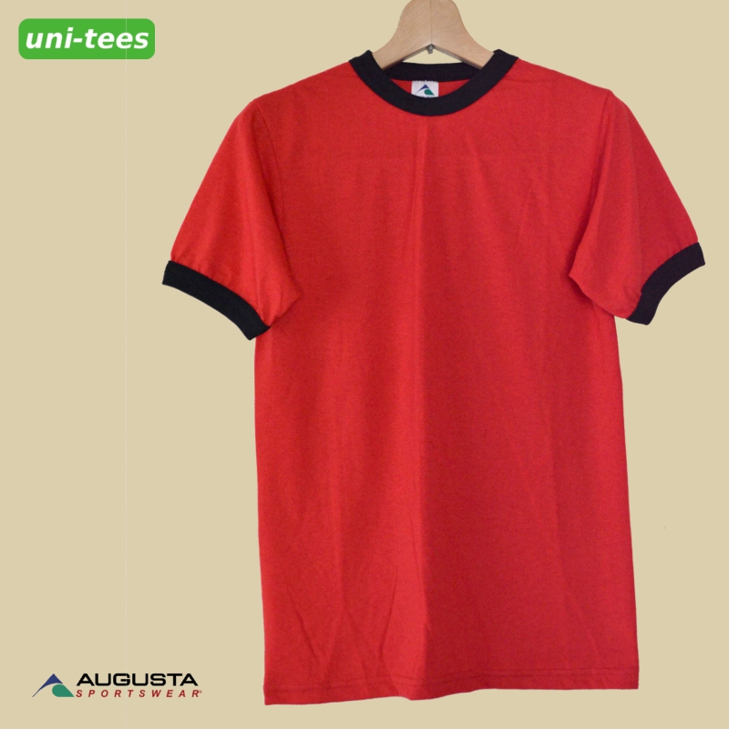 AUGUSTA SPORTSWEAR　リンガーTシャツ 710 レッド/ブラック